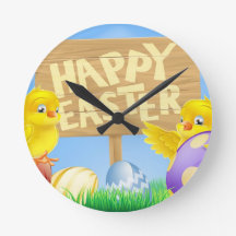 イースターの鳥と卵のサイン