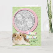 イースターはあなたの写真ホップの豊富なイースターを加えます シーズンカード (正面)