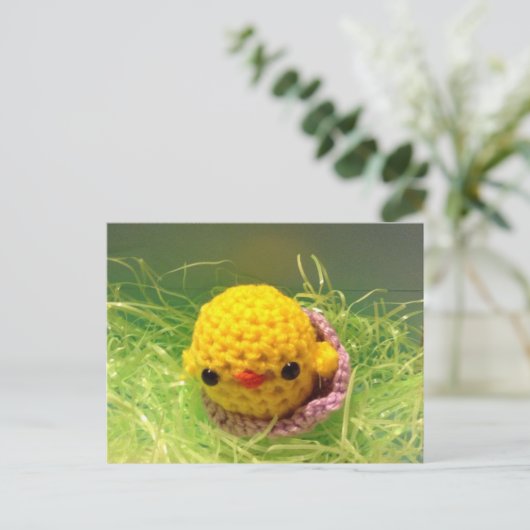 イースターはがきベビーのシック ポストカード (スタンド正面)