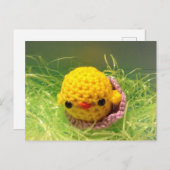 イースターはがきベビーのシック ポストカード (正面/裏面)