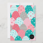 イースターはその途中でゼリー豆イースター招待状 招待状 (裏面)