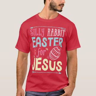 イースターはイエスのためにある ウサギ おもしろTシャツ レディース メンズ Tシャツ