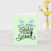 イースターはイエスのためにある カード (黄色い花)