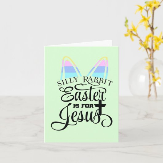 イースターはイエスのためにある カード (黄色い花)
