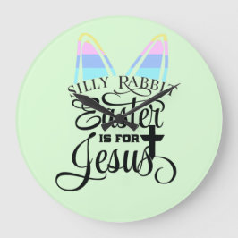 イースターはイエスのためにある ラージ壁時計