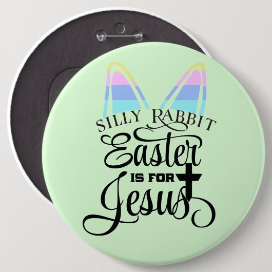 イースターはイエスのためにある 缶バッジ (正面&裏面)