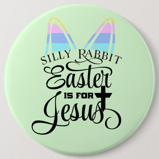 イースターはイエスのためにある 缶バッジ (正面)