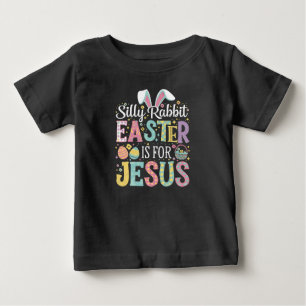 イースターはイエスのためのもの ウサギ イースター ベビーTシャツ