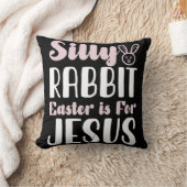 イースターはイエスのための復活祭 Silly Rabbit クッション (ブランケット)