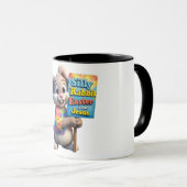 イースターはイエス様のためのもの シルバーラビット イースター Tシャツ メンズ マグカップ (正面右)