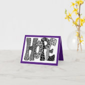 イースターはホープ折り畳まれたイースターグリーティングカード カード (黄色い花)