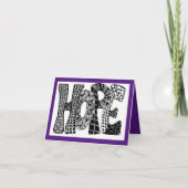 イースターはホープ折り畳まれたイースターグリーティングカード カード (正面)