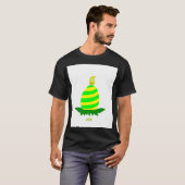 イースターはメンズブラックベーシックTシャツを希望 Tシャツ (正面フル)