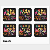 イースターは卵のイースター卵のギフトアイディア スクエアシール (シート)