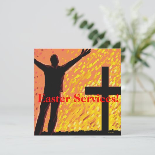 イースターは教会招待状を整備します 招待状 (スタンド正面)