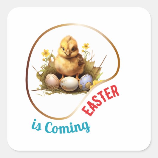 イースターは来の – キリスト スクエアシール (正面)