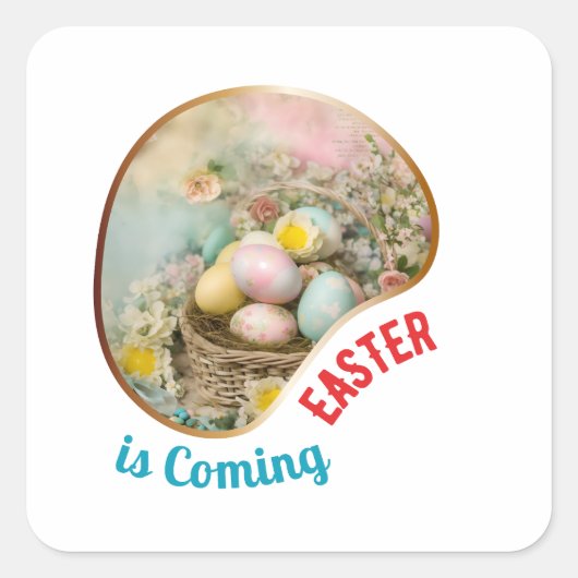 イースターは来の – 初期の スクエアシール (正面)