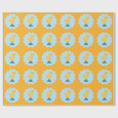 イースターひよこの包装紙 ラッピングペーパー (フラット)