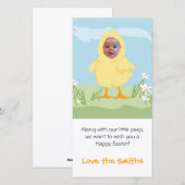 イースターひよこ-写真カード シーズンカード (正面/裏面)