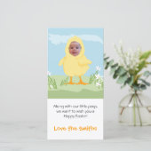 イースターひよこ-写真カード シーズンカード (スタンド正面)