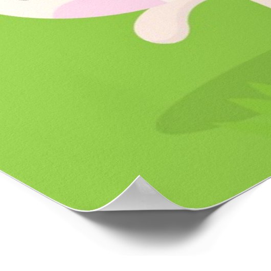 イースターよくはしゃぐバ絵を描ニグ ポスター (角)