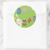 イースターよくはしゃぐバ絵を描ニグ ラウンドシール (バッグ)