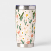 イースターよくはしゃぐパターン20ozサーマルタンブラー 保温保冷タンブラー (正面)