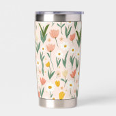 イースターよくはしゃぐパターン20ozサーマルタンブラー 保温保冷タンブラー (左面)