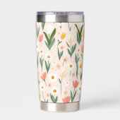 イースターよくはしゃぐパターン20ozサーマルタンブラー 保温保冷タンブラー (背面)