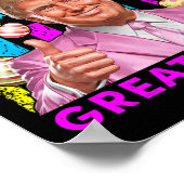 イースターをもう一度偉大に おかしなトランプ ウサギ 春 ポスター (角)