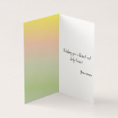 イースターをテーマにしたグリーティングカード (内部)