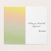 イースターをテーマにしたグリーティングカード (内部フラット)