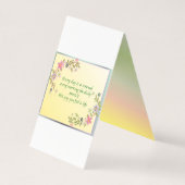 イースターをテーマにした垂直グリーティングカード (裏面)