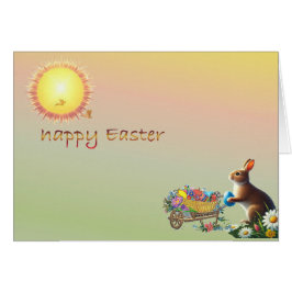 イースターをテーマにした垂直グリーティングカード