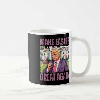 イースターを再び偉大に イースターのウサギ トランプ コーヒーマグカップ