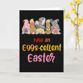 イースターを楽しく過ごそう！ユーモアたっぷりのイースターバニー・ジョーク カード (黄色い花)