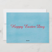 イースターを祝うウサギの日 シーズンカード (裏面)