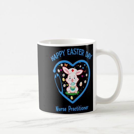 イースターを祝う看護師・ Nurse Practitioner・可愛い看護師イースター コーヒーマグカップ (右)