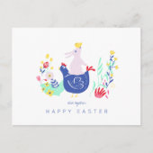 イースターを貼り合わせる ポストカード (正面)