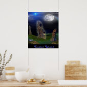 イースターアイランドアートポスター ポスター (キッチン)