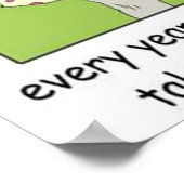 イースターアイランドエッグ狩りバイリック・ロンドン ポスター (角)