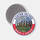 イースターアイランドチリの水の色 マグネット (正面/裏面)