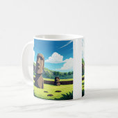 イースターアイランドチリムーアトラベル コーヒーマグカップ (正面左)