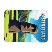 イースターアイランドチリムーアトラベル マグネット (横)