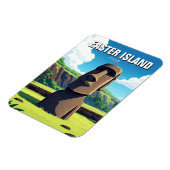 イースターアイランドチリムーアトラベル マグネット (左側)