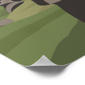 イースターアイランドチリレトロトラベルアートヴィンテージ ポスター (角)