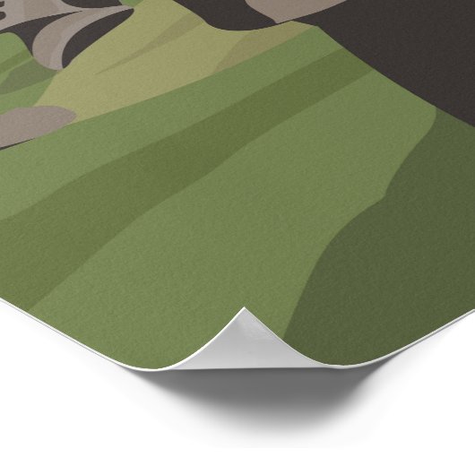 イースターアイランドチリレトロトラベルアートヴィンテージ ポスター (角)