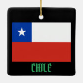 イースターアイランドフォトクリスマスオーナメント セラミックオーナメント (裏面)