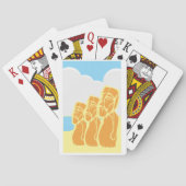 イースターアイランドモアイヘッズヒストリカルトランプ トランプ (裏面)