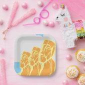 イースターアイランドモアイヘッズヒストリカル紙プレート ペーパープレート (パーティー)